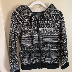 American Eagle Knit Hooded Sweatshirt (M)